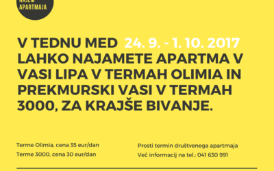 Vas Lipa – najem apartmaja