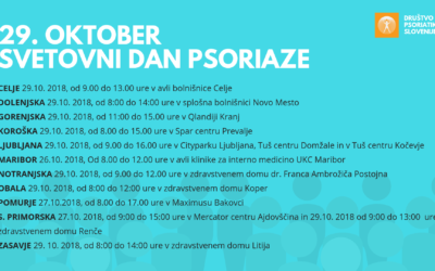 29. oktober Svetovni dan psoriaze