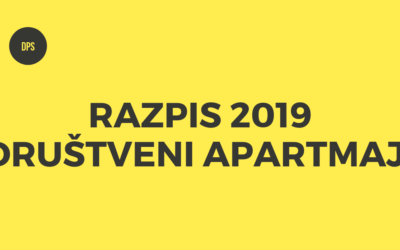 Razpis za koriščanje društvenih apartmajev